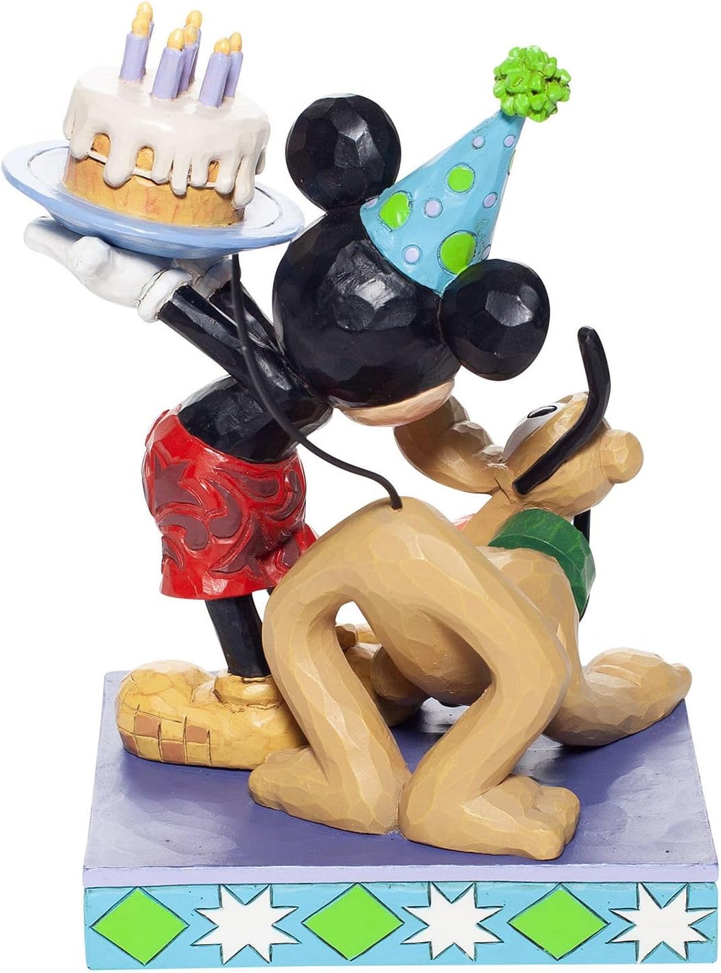 Disney Traditions Pluto and Mickey Birthday Figurine