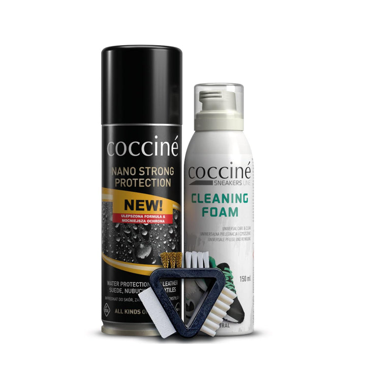 Coccine - 3-in-1 Set Imprägnierspray Schuhe + Pflege für Wildleder und Nubuk, Impregnierungsspray Su