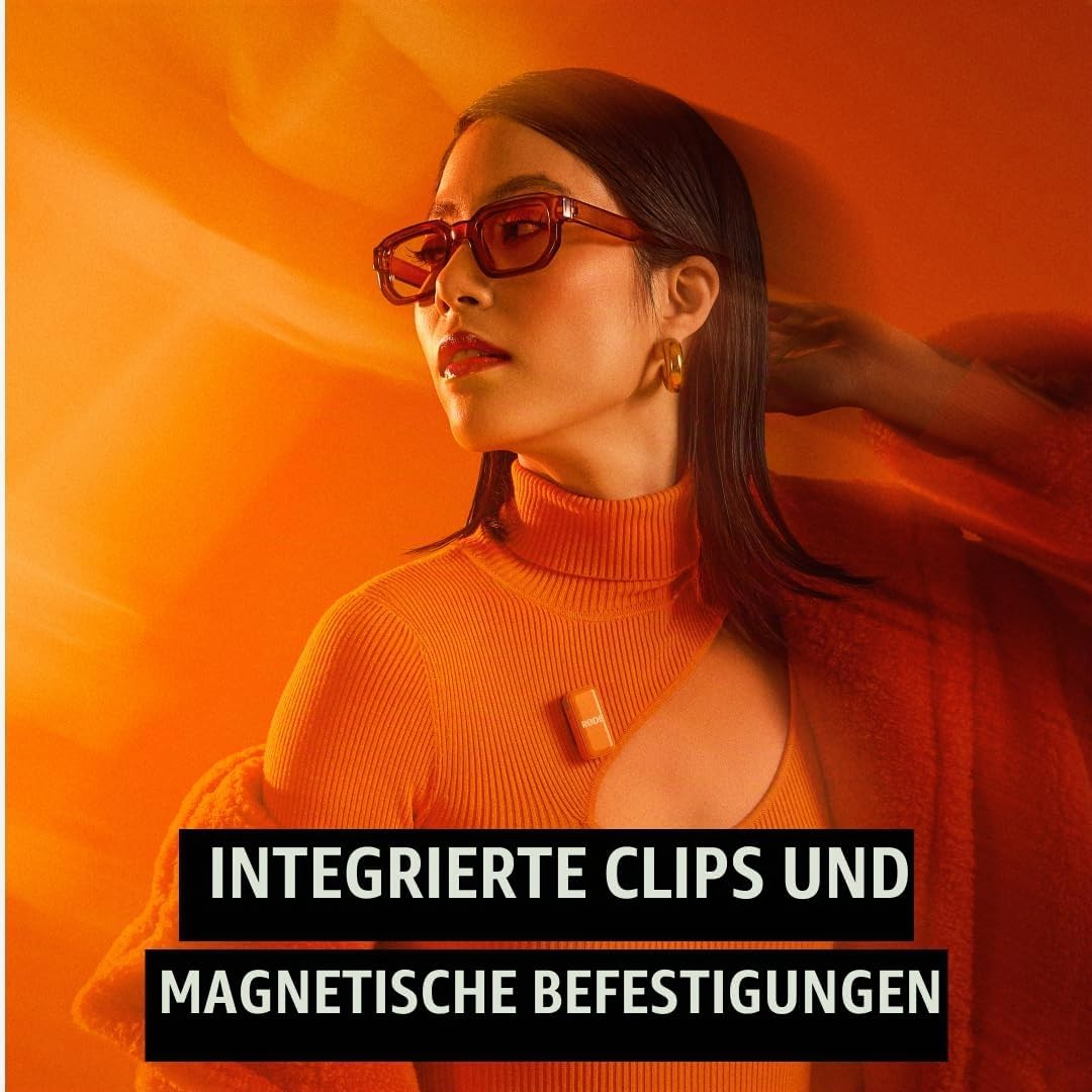 RØDE Wireless Micro - Kompaktes kabelloses Mikrofon, Zwei Mikrofone mit Ladecase für die Smartphone-