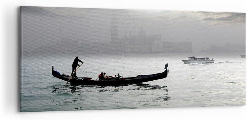 Wandbilder Dekoration Wohnzimmer Venedig italien stadt wasser Panorama Bilder auf Leinwand 120x50cm