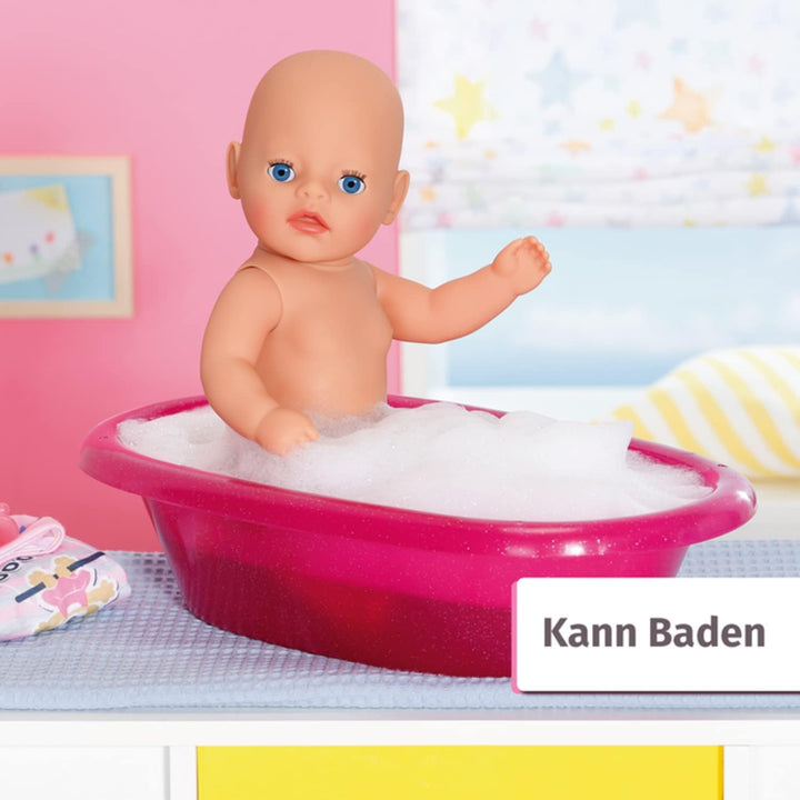 BABY born Little Girl 36cm - 831960 - Puppe mit Strampler und Mütze - 7 Accessoires - Für Kleinkinde