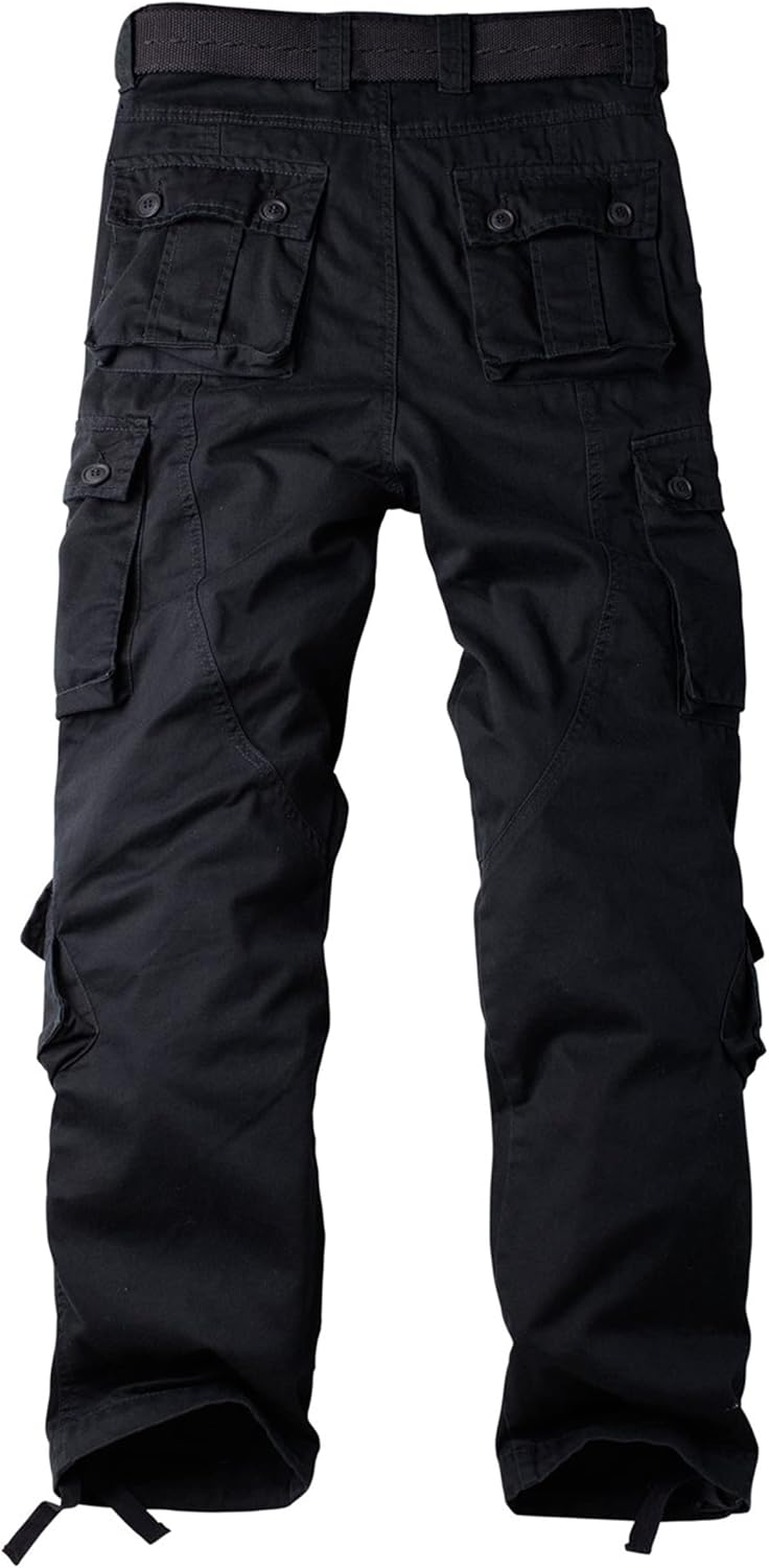 Ycfish Damen Hosen Cargo Hose Multi Taschen Wanderhose Workwear Reissverschluss Armee Militär Outdoo