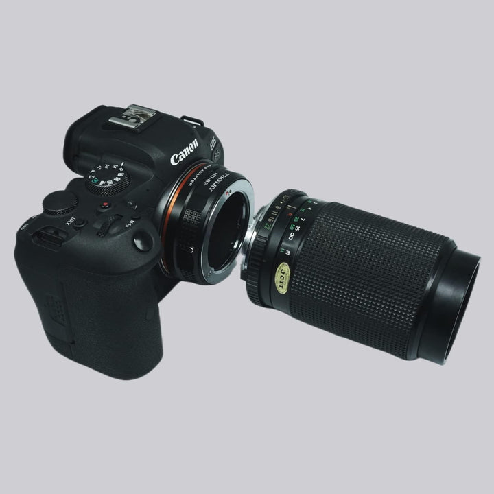 PHOLSY Objektivadapter Manueller Fokus Kompatibel mit Minolta Rokkor MD, MC, SR Mount Objektiv auf C