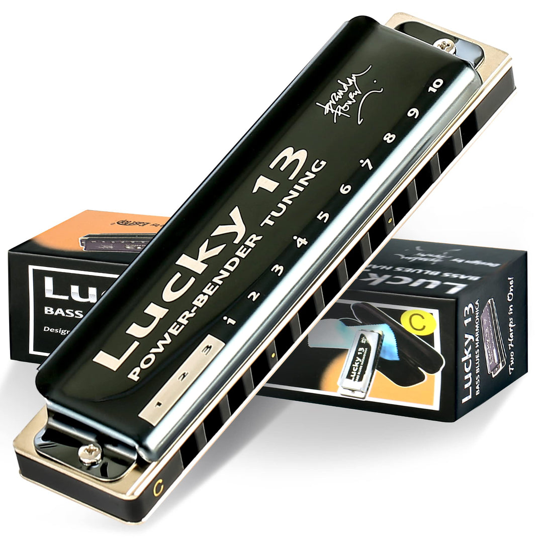 East top Lucky 13 Bass Plus Blues Harmonica 13 Holes Diatonic Harp Mouth Organ Professional Musical