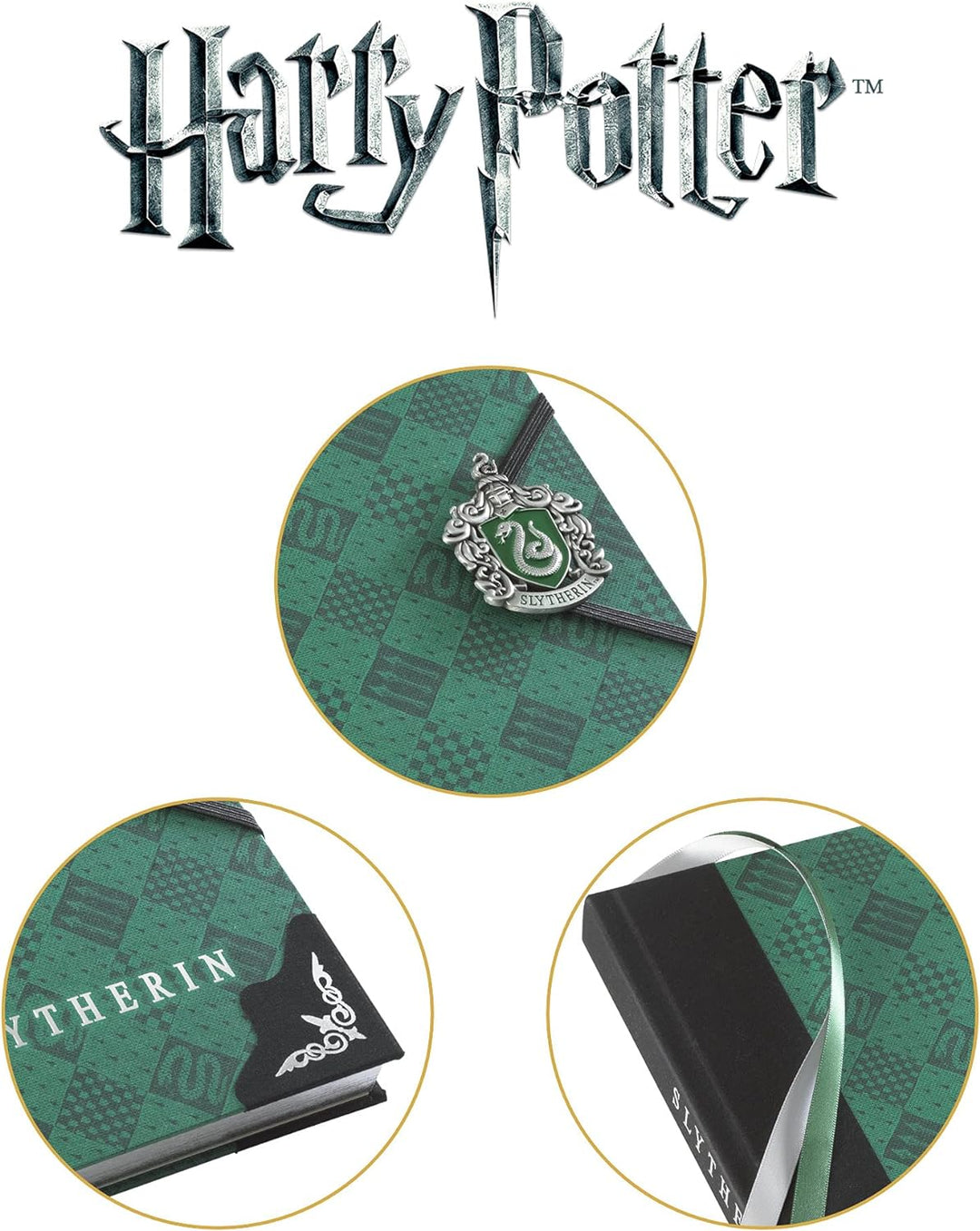 The Noble Collection NN7339 Noble Collection HP-Slytherin Journal