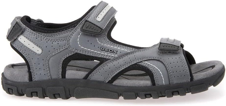 Geox Herren Uomo Sandal Strada D Sandalen, Stone Lt Grey, 46 EU