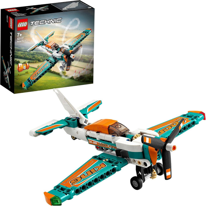 LEGO 42117 Technic Rennflugzeug & Jet-Flugzeug, 2-in-1 Spielzeug für Kinder ab 7, Geschenke zum Gebu