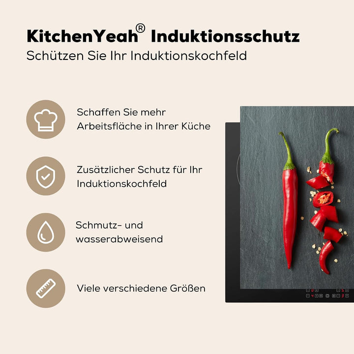 KitchenYeah© Herdabdeckplatte Einteilig Induktionsmatte Küche Abdeckung Ceranfeld Herd Abdeckplatte