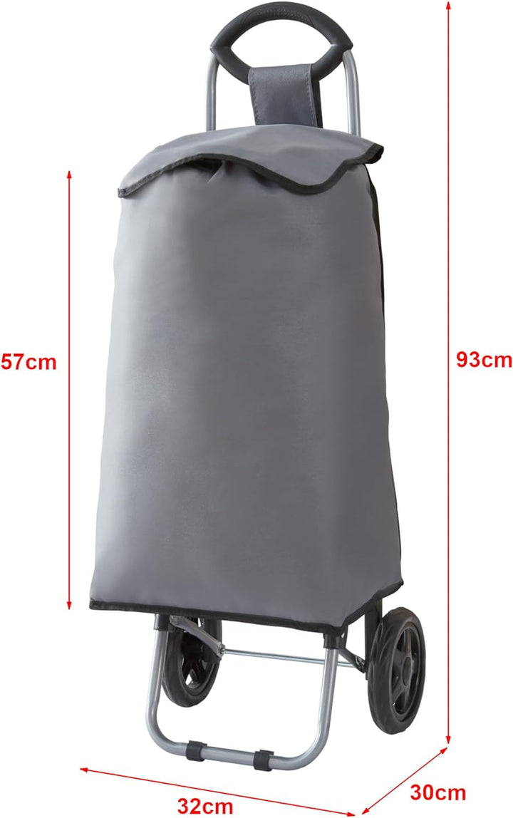 [en.casa] Einkaufstrolley Nørre klappbarer Einkaufswagen 92,5 x 35 x 30 cm Einkaufsroller bis 30 kg