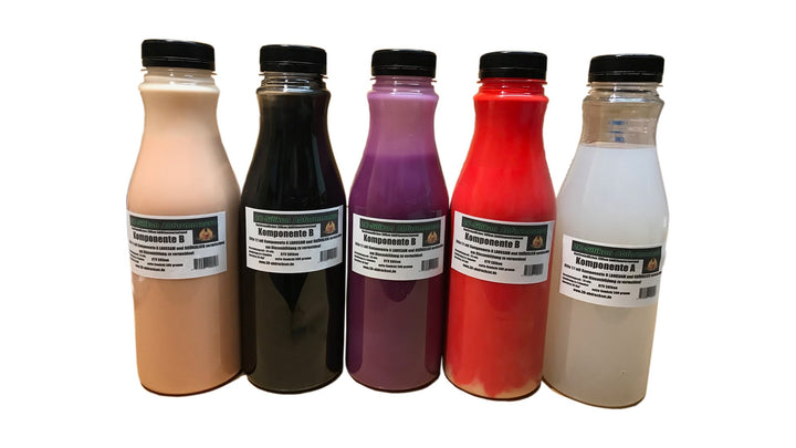 Silikon 2K Hautfreundlich 1 Kg. Additionsvernetzende 2 K Abformmasse in Farbe Deiner Wahl für Abform