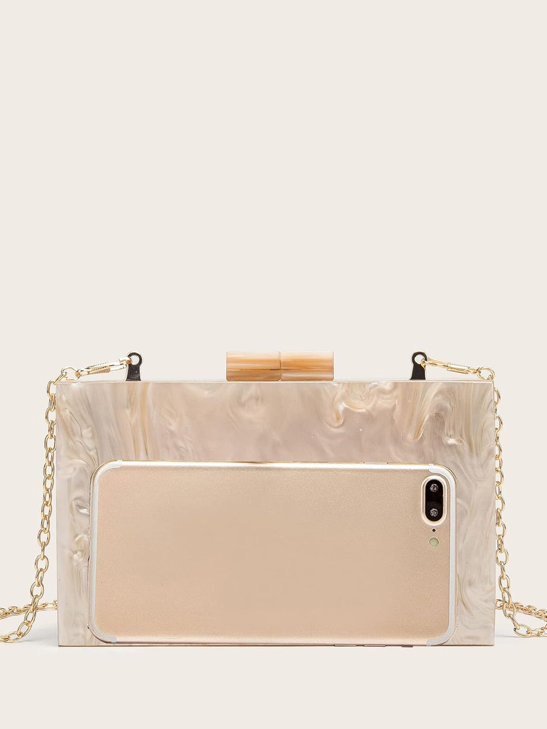 LETODE Acrylic Clutch Bags Purse Perspex Bag Handbags for Women 5239-2-apricot, 5239-2-apricot