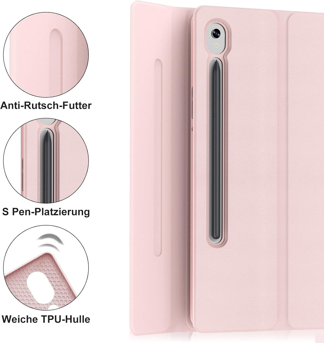 IVEOPPE Hülle mit Tastatur für Samsung Galaxy Tab S10 FE+ 13.1 Zoll, Deutsches QWERTZ-Layout, Tastat