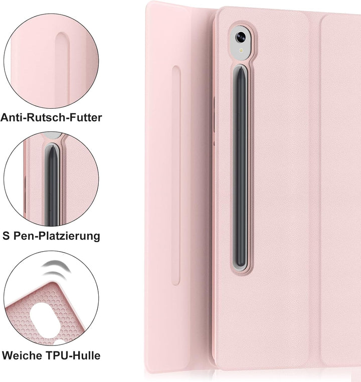 IVEOPPE Hülle mit Tastatur für Samsung Galaxy Tab S10 FE+ 13.1 Zoll, Deutsches QWERTZ-Layout, Tastat