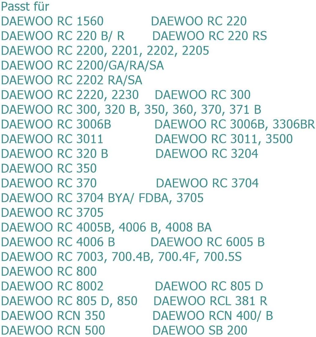 30 Staubsaugerbeutel von Staubsaugerwelt24 passend für Daewoo 30x Beutel SSW24, 30x Beutel SSW24