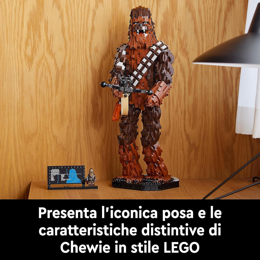 LEGO Star Wars Chewbacca, Wookie-Figur zum Sammeln, Bogenspanner & Star Wars at-TE Walker, Beweglich