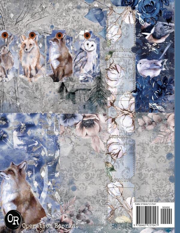 Winter Forest Junk Journal Pages & Ephemera: Kit Includes 35 Woodland Papers For Scrapbooking And Co