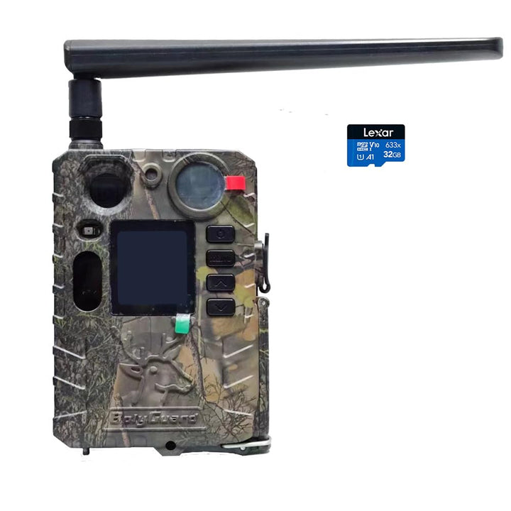 37MP Wildtierkamera 4K HD Jagdkamera GSM Jagdkamera 4G Nachtsicht 100ft Foto IP66