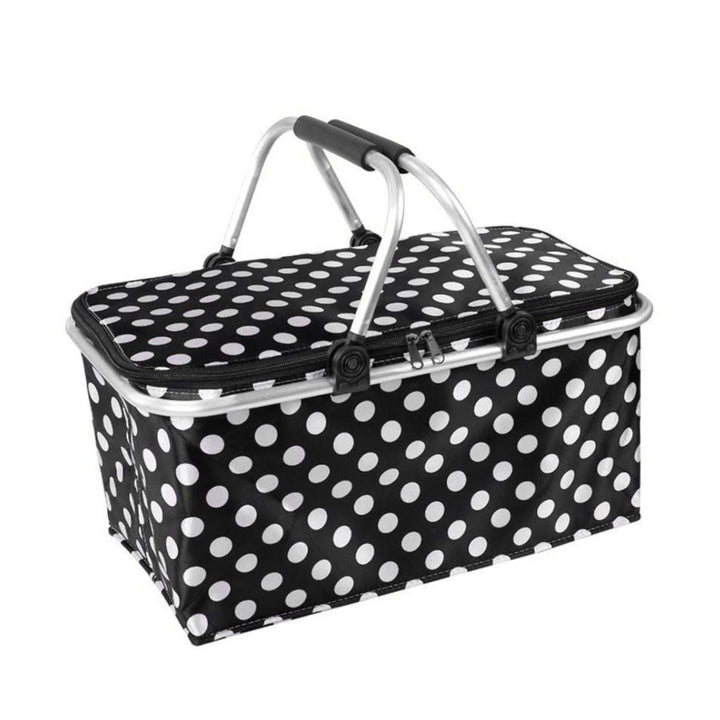 Isotherme Lunchtasche, Picknickkorb, tragbar, faltbar, Oxford-Stoff, grosses Fassungsvermögen, isoli