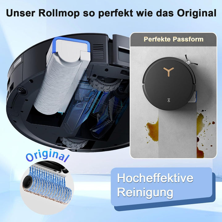 X8 PRO Omni Zubehör für Ecovacs Deebot X8 OMNI/X8 PRO OMNI, 21-Stücke Ersatzteile ：6 Staubbeutel, 4