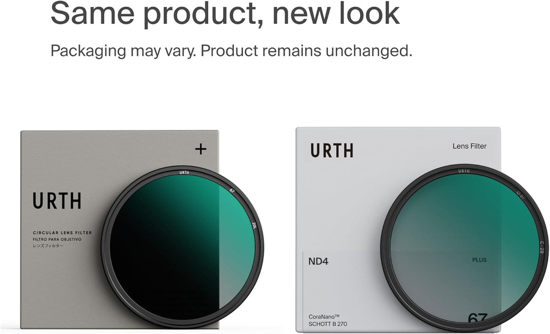 Urth 46 mm Graufilter ND4 (2 Stop) ND Filter (Plus+) 46mm, 46mm
