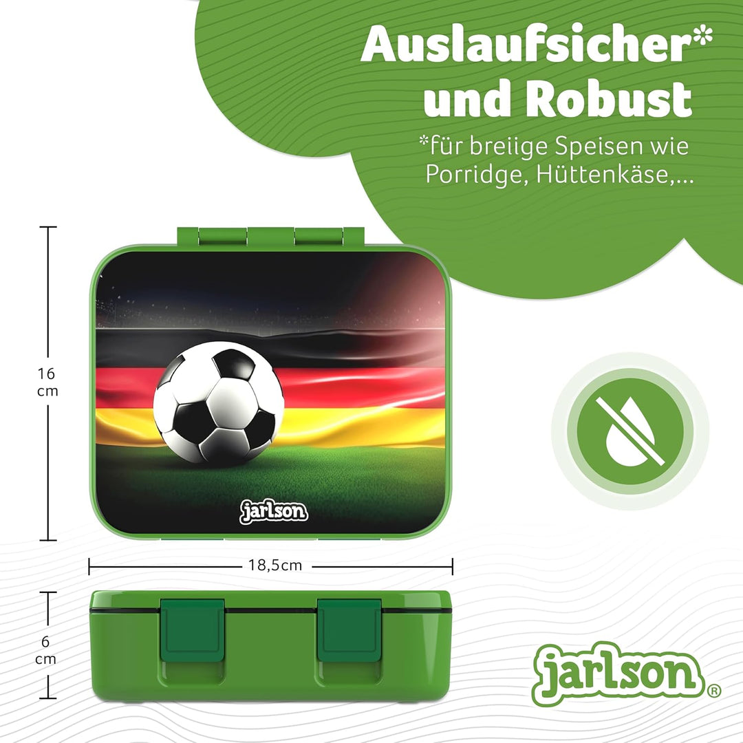 Jarlson® Brotdose Kinder mit Fächern MILI [AUSLAUFSICHER] - Bento Lunchbox für Schule, Kita & Kinder