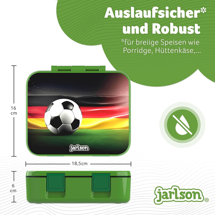 Jarlson® Brotdose Kinder mit Fächern MILI [AUSLAUFSICHER] - Bento Lunchbox für Schule, Kita & Kinder