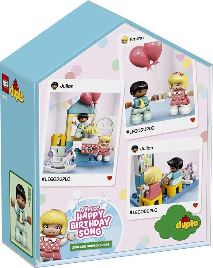 LEGO 10925 DUPLO Spielzimmer-Spielbox, Lernspielzeug, Puppenhaus mit grossen Bausteinen, Spielzeug f