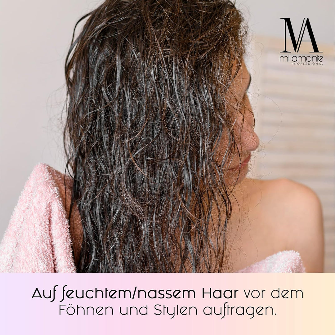 Mi Amante Ella Renew Haar Styling Creme – Intensiver Hitzeschutz für Haare Glätteisen, haarkur trock