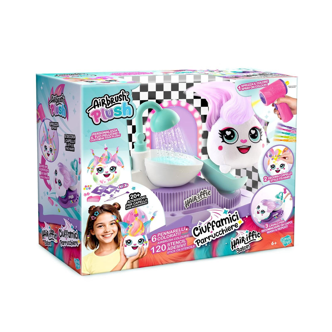 Rocco Giocattoli Airbrush Plush Haarbüschel Friseur