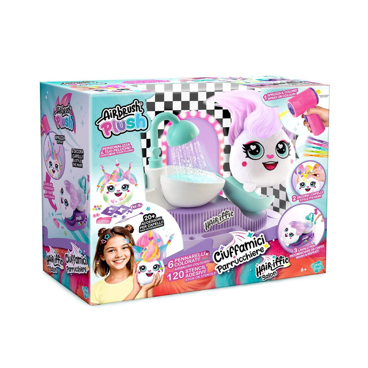 Rocco Giocattoli Airbrush Plush Haarbüschel Friseur