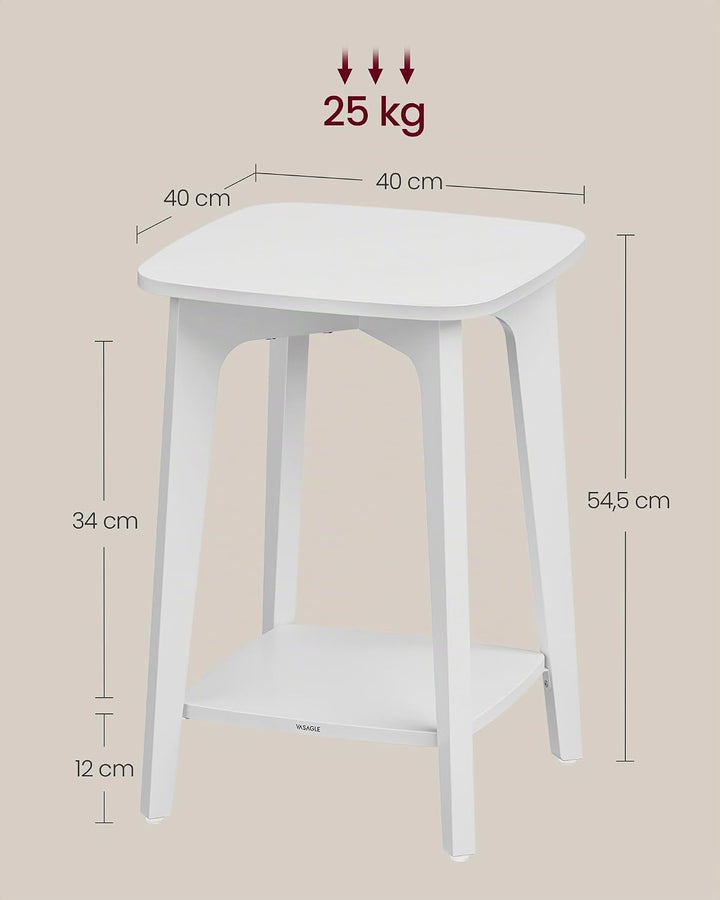 VASAGLE MAEZO Kollektion - Beistelltisch, Kleiner Tisch, Sofatisch eckig, Couchtisch klein, Nachttis