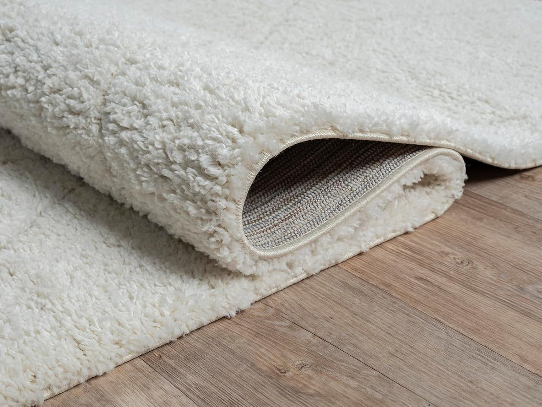 the carpet Velvet eleganter Designer Teppich Wohnzimmer, weicher &amp; pflegeleichter Hochflor Wohnzimme