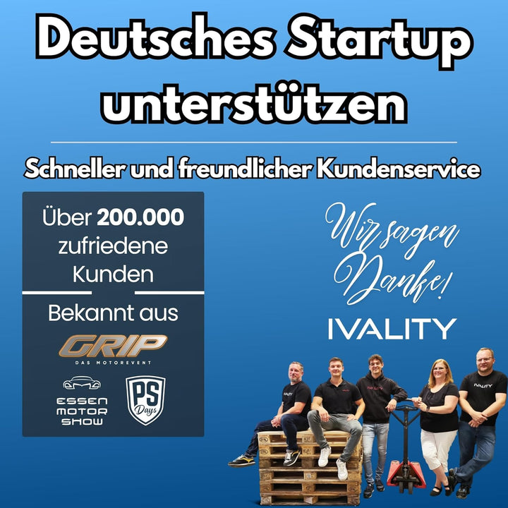 IVALITY Magnetischer Kennzeichen-Halter - Rahmenlose Nummernschild-Halterung für 1X Alu-Kennzeichen