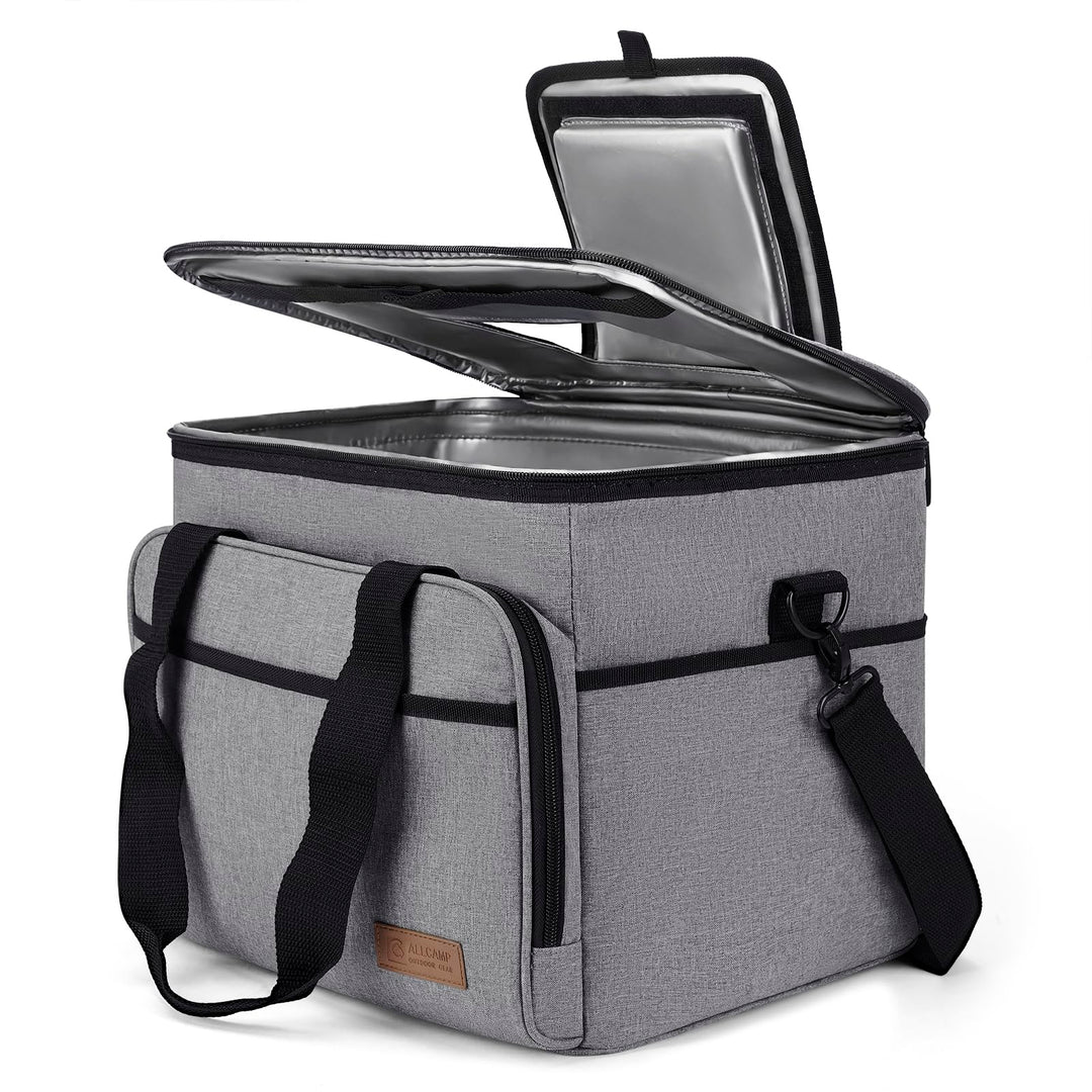 ALLCAMP 30L Kühltasche Faltbare Picknicktasche Thermo Tasche Isoliertasche Kühlkorb Kühlbox isolierb