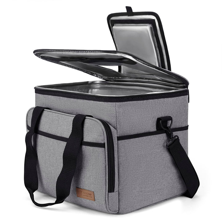 ALLCAMP 30L Kühltasche Faltbare Picknicktasche Thermo Tasche Isoliertasche Kühlkorb Kühlbox isolierb