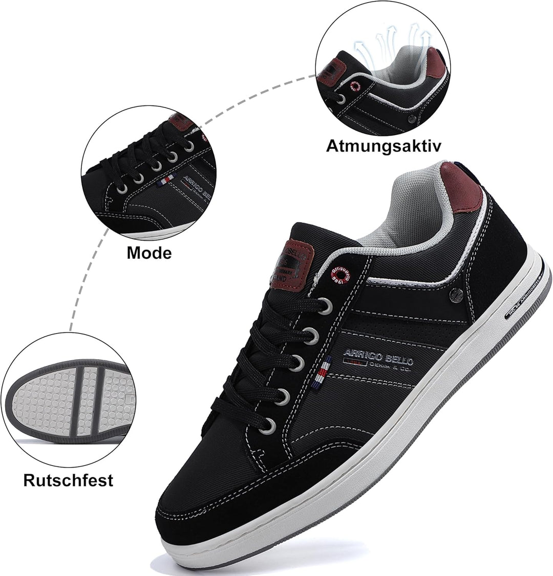 AX BOXING Freizeitschuhe Herren Sneakers Walkingschuhe Mode Schuhe Leichte Trainers Sportschuhe Grös
