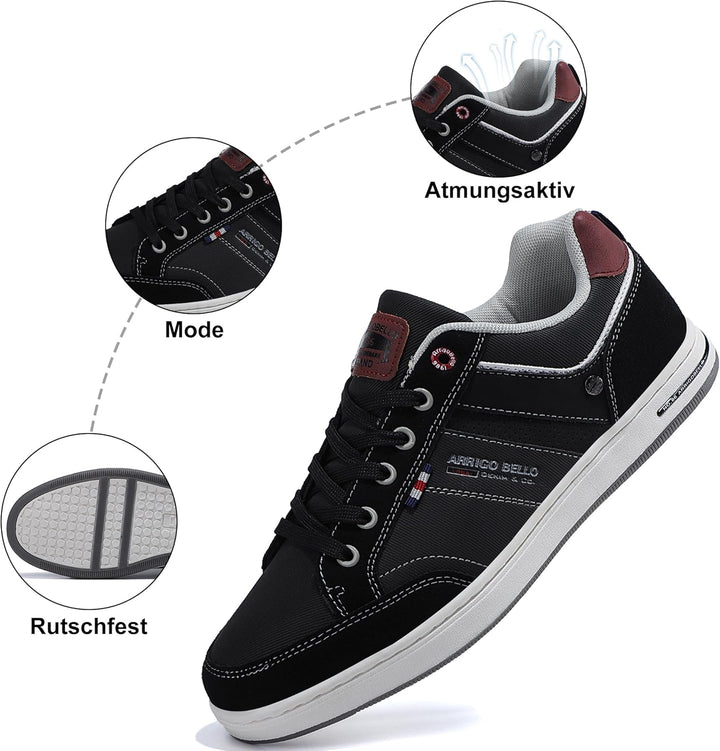 AX BOXING Freizeitschuhe Herren Sneakers Walkingschuhe Mode Schuhe Leichte Trainers Sportschuhe Grös
