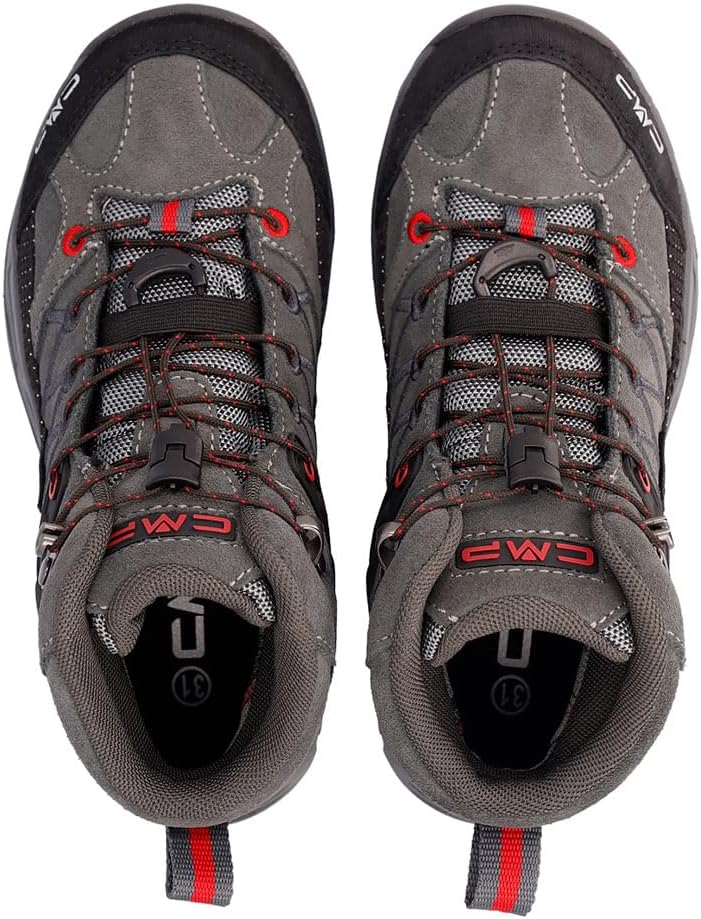 CMP Jungen Unisex Kinder Rigel Low Wmn Trekking Shoes Wp Wanderschuhe 28 EU Grauer Ferrari, 28 EU Gr