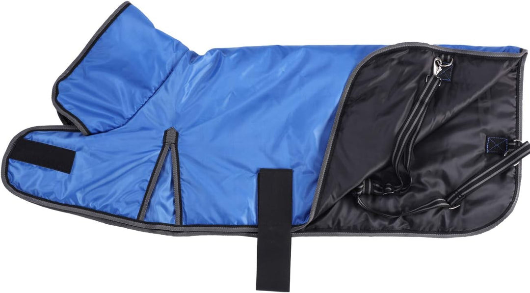 Ziegenmäntel Atmungsaktiv Viehschutz Ziegendecke Schafdecken mit Hals S blau, S blau