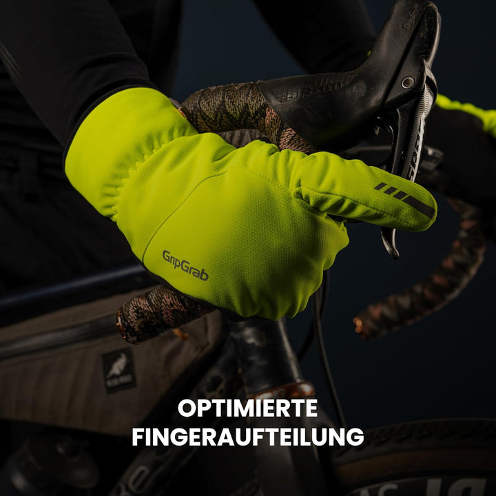 GripGrab Nordic 2 Winddichte Deep Winter 3-Finger Lobster Fahrradhandschuhe Gepolsterte Primaloft Ra