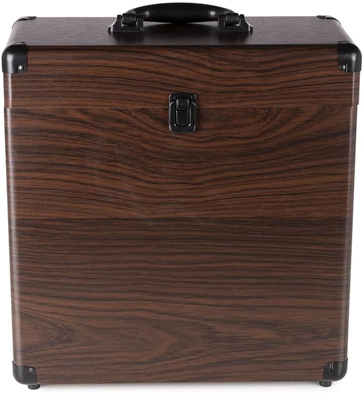 Audizio RC32 - Robuster Koffer für Schallplatten Aufbewahrung - Design Vinyl Holder - Plattenkoffer