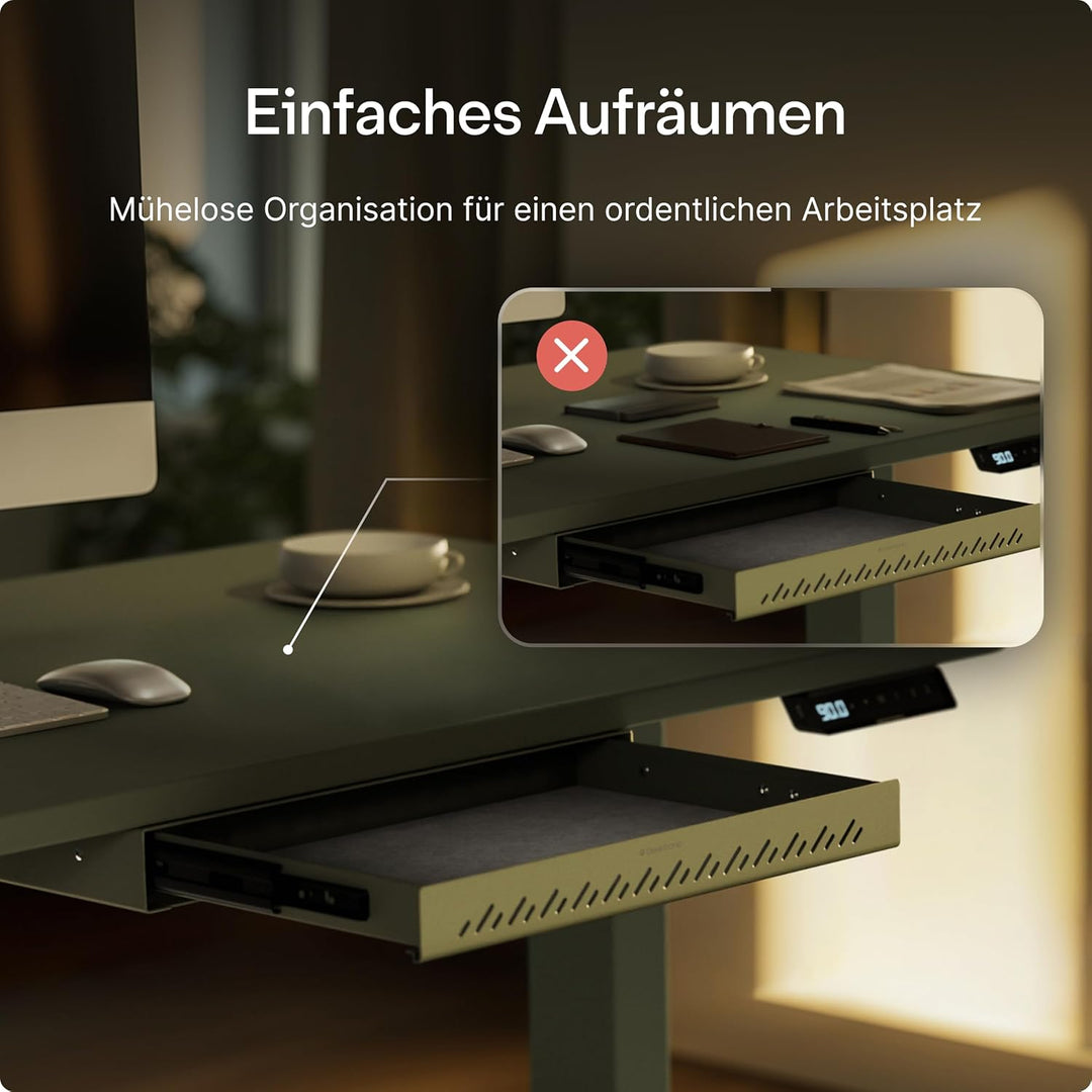 Desktronic Schreibtisch-Organizer, Untertisch-Aufbewahrungsbox, Schreibtisch für Büro Schule Homeoff