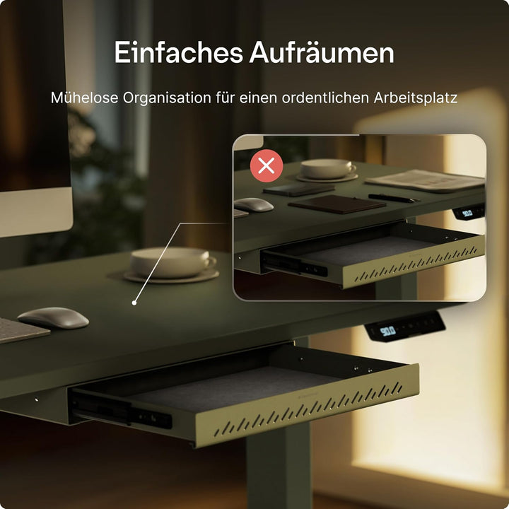 Desktronic Schreibtisch-Organizer, Untertisch-Aufbewahrungsbox, Schreibtisch für Büro Schule Homeoff