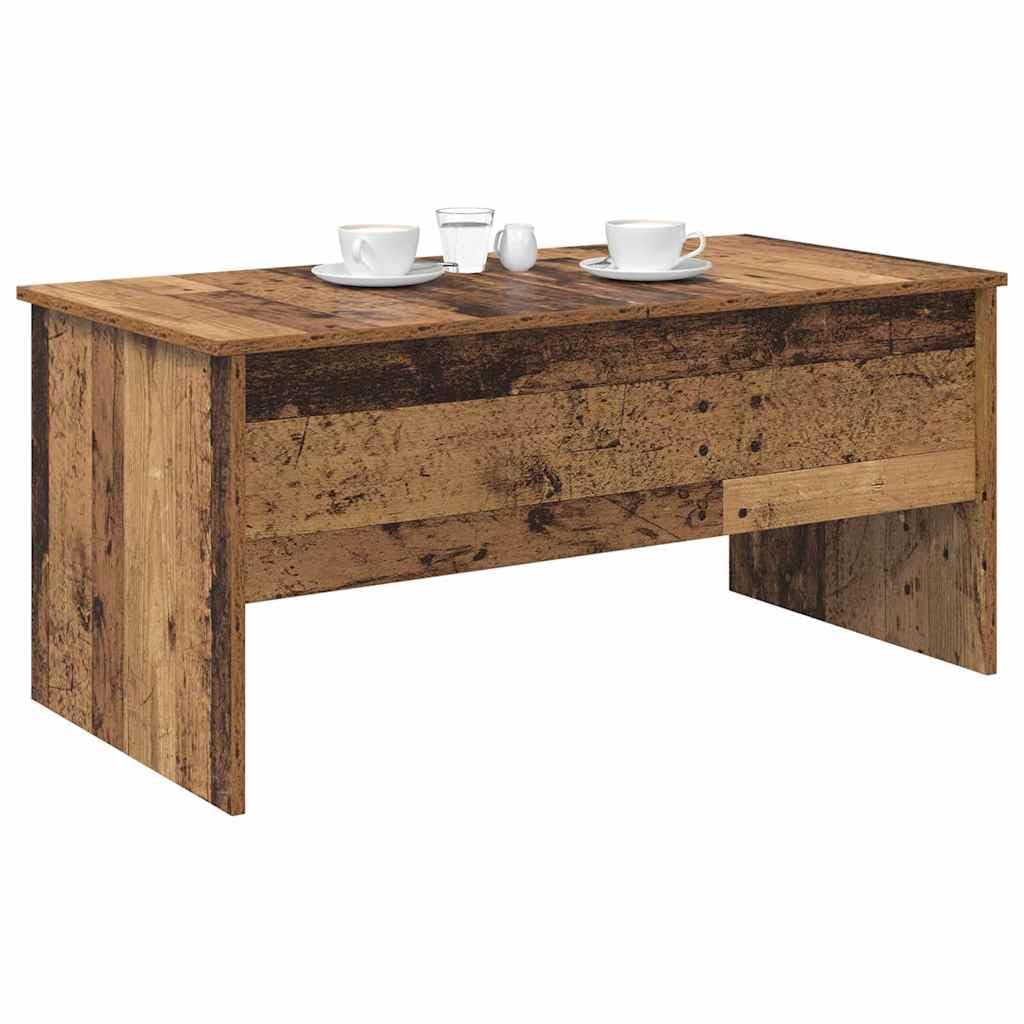 vidaXL Couchtisch Altholz 102 x 50,5 x 46,5 cm Holzwerkstoff, Eleganter Wohnzimmertisch, rechteckige