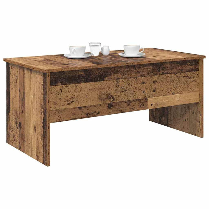 vidaXL Couchtisch Altholz 102 x 50,5 x 46,5 cm Holzwerkstoff, Eleganter Wohnzimmertisch, rechteckige