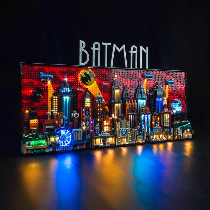 Fernbedienung Licht-Kit für Lego 76271 Batman: The Animated Series Gotham City (Nicht Lego), Led Bel