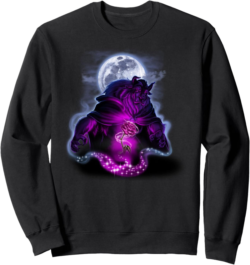 Disney Beauty And The Beast Purple Moonlit Silhouette Sweatshirt