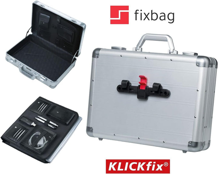 Attaché Laptopkoffer Venture, ca. 33,5 x 45,5 x 13,5 cm Silber, Silber