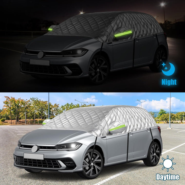Halbe Autoabdeckung Ersatz für VW Polo MK5 MK6 Hatchback 2009-2023, Passgenaue Softtop-Dachschutz-Au