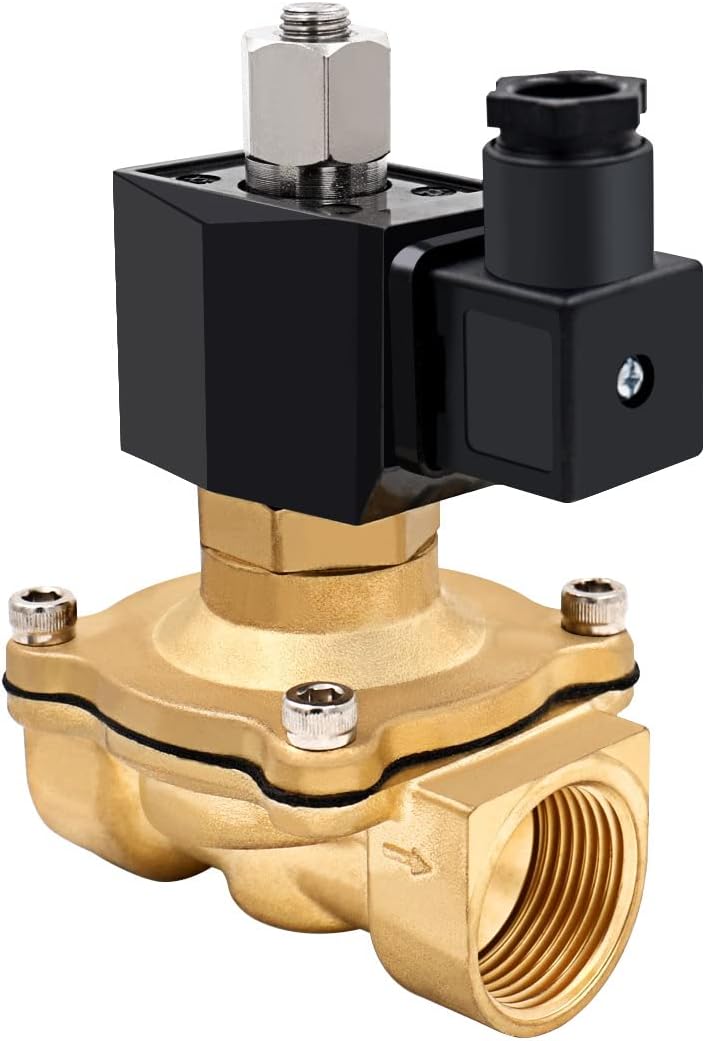 Heschen Elektrisches Magnetventil aus Messing, 2W-250-25K, PT1 DC12 V, direktes Wasser, Luft, Gas, n